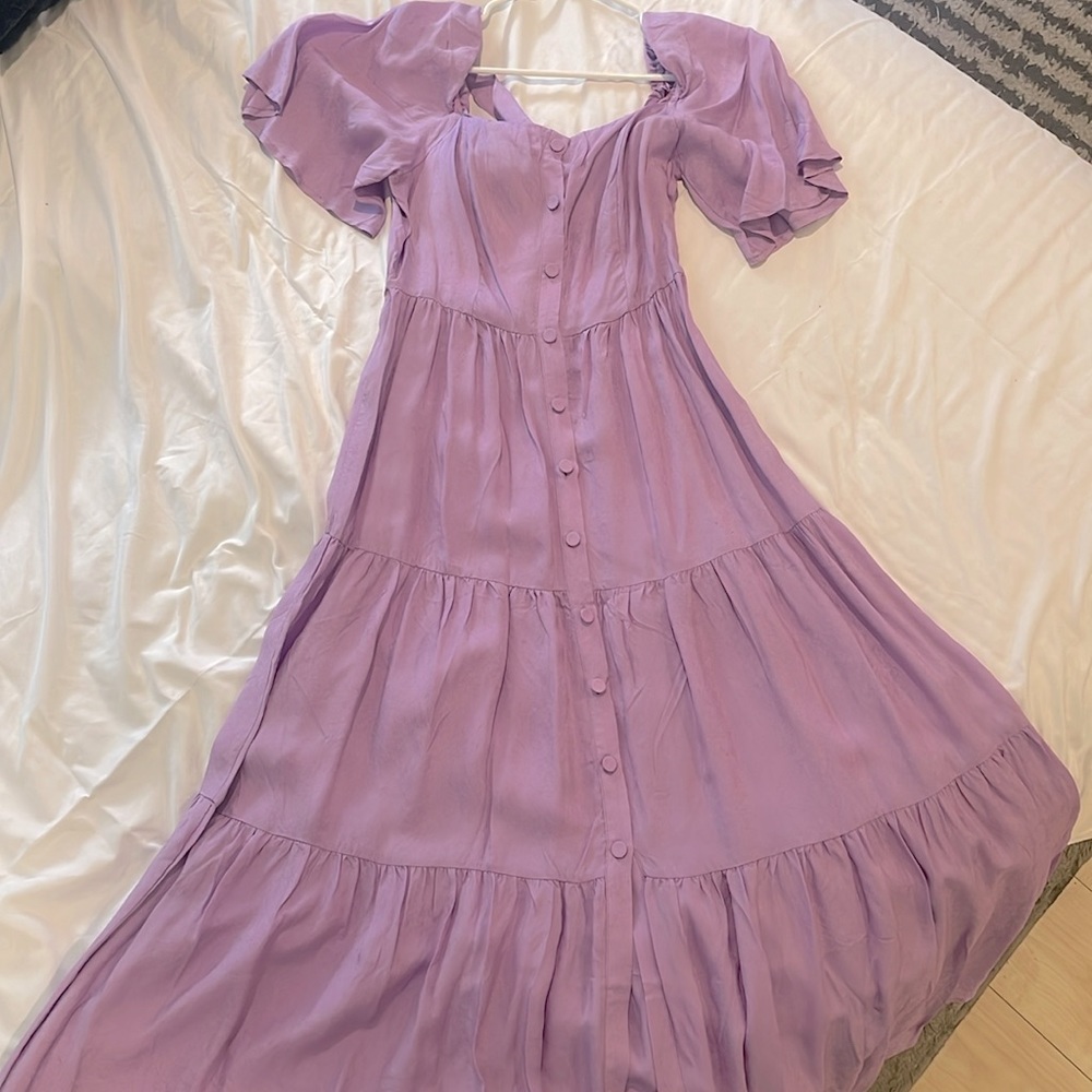 Lavender maxi dress. Perfect for spring/summer ‘24